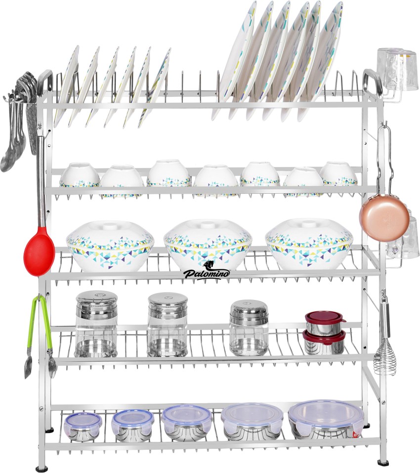 PALOMINO Utensil Kitchen Rack Steel 24*24 inch Wall Mount Modern Kitchen  Utensils Dish Rack Stainless Steel Kitchen Rack Utensil Rack Utensil Stand  (Steel) Steel Kitchen Rack (Steel) Price in India - Buy