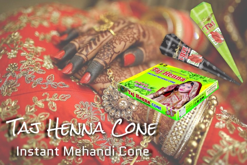 taj henna Mehandi Primium Bridal Cone (Pack of 12 Piece) 28Gm Each Natural  Mehendi Price in India - Buy taj henna Mehandi Primium Bridal Cone (Pack of  12 Piece) 28Gm Each Natural Mehendi online at