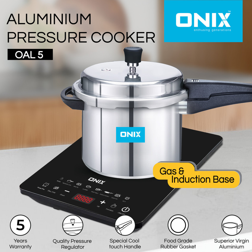 Onix Pleasure OAL5 5 L Induction Bottom Pressure Cooker