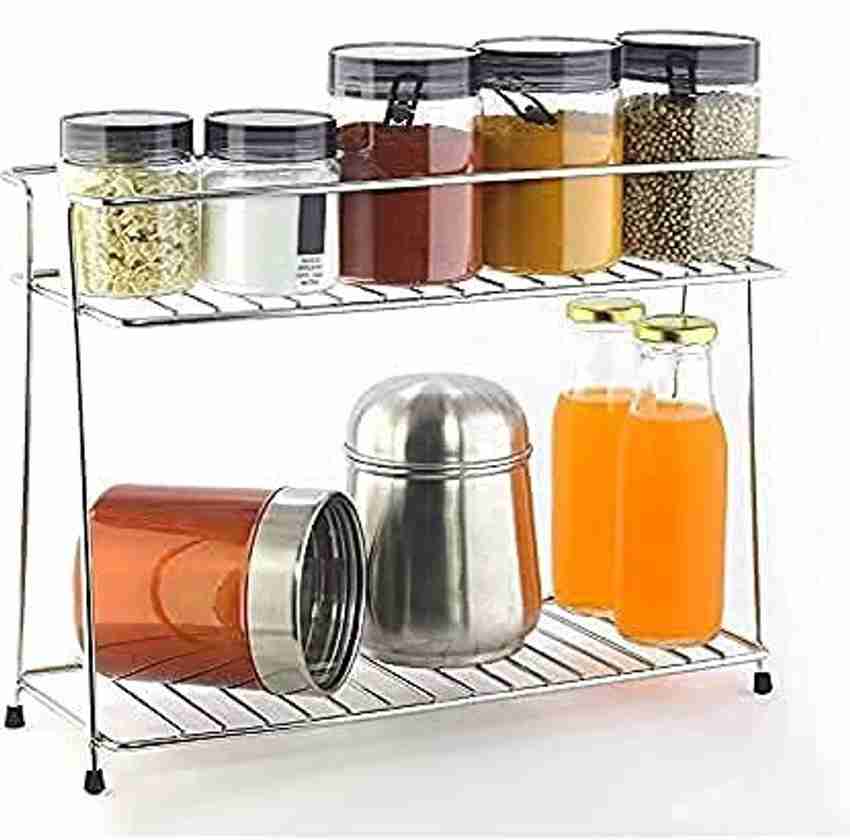 SRMAJI STORE Containers Kitchen Rack Steel MASALA RACK Price in