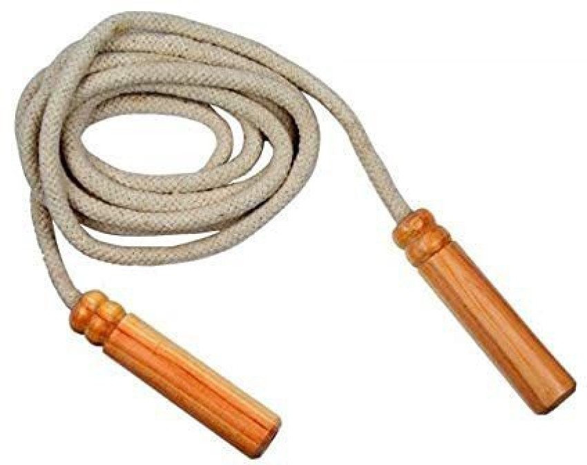 Buy Cotton Jump Rope for Kids - Wooden Handle - Adjustable Cotton Braided  Fitness Skipping Rope - Outdoor Fun Activity, Great Party Favor, Exercise  Activity Online at desertcartINDIA