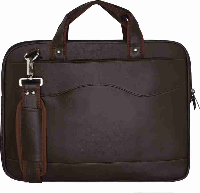 17 Inch Brown Designer Leather Laptop Bags