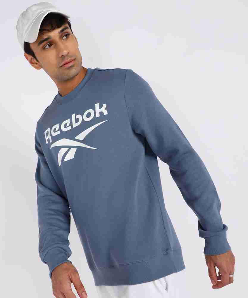 REEBOK Full Sleeve Printed Men Sweatshirt Buy REEBOK Full Sleeve