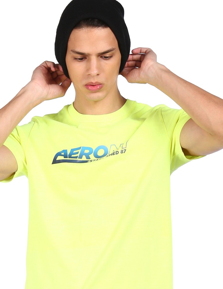 Aeropostale Men's Aero Original Brand V-Neck Graphic T Shirt L