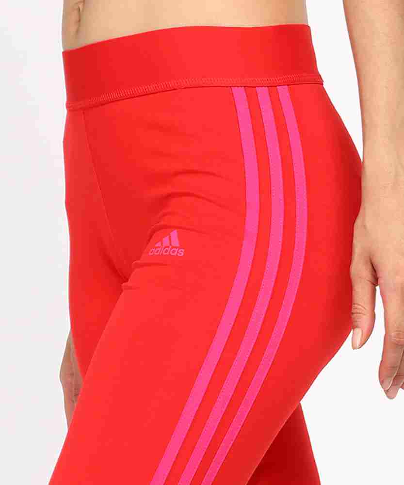 Red adidas tights on sale