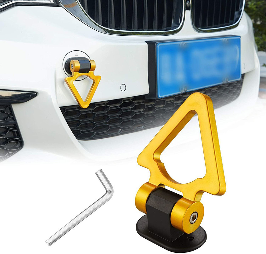 Auto MT Car Tow Hook Universal Decorative V Shape Racing Style