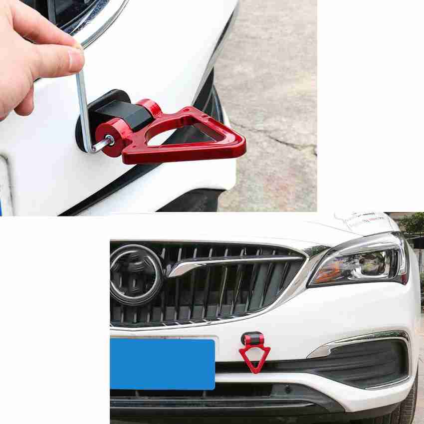 Auto MT Car Tow Hook Universal Decorative V Shape Racing Style Trailer Hook  Sticker for Car Bumper (ONLY Decoration) (RED) 12 m Towing Cable Price in  India - Buy Auto MT Car Tow Hook Universal Decorative V Shape Racing Style  Trailer Hook