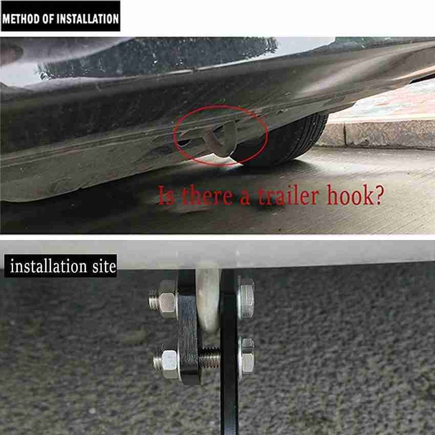 Trailer hook clearance car