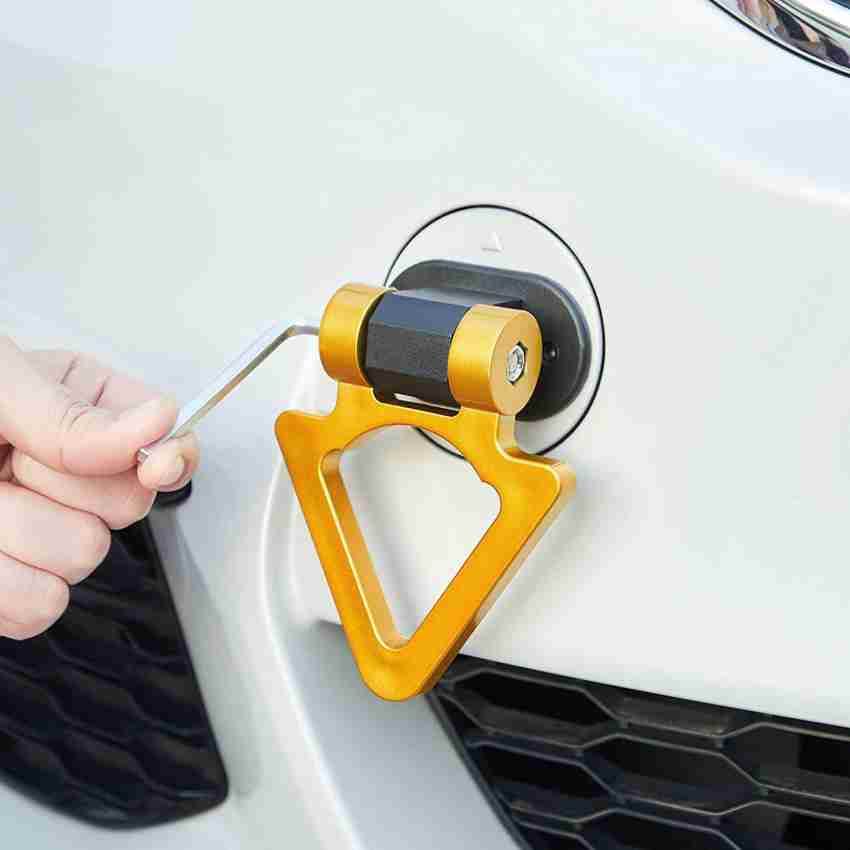 Car Tow Hook Triangle Shaped Trailer Hook Sticker Decorative Only
