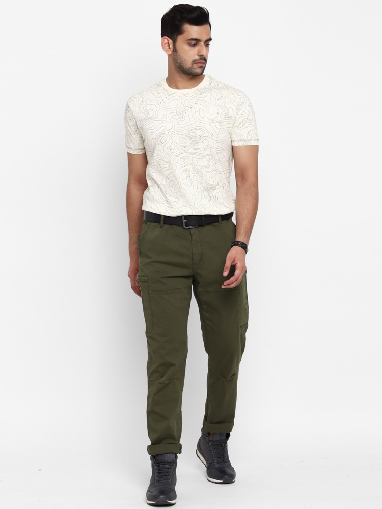 Buy Roadster Time Travlr Men Olive Green Slim Fit Sustainable Trousers   Trousers for Men 2290961  Myntra