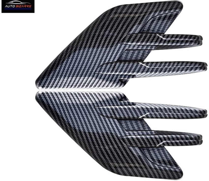 AutoBizarre Car Styling Decorative Black Silver Side Vents Air Flow Du