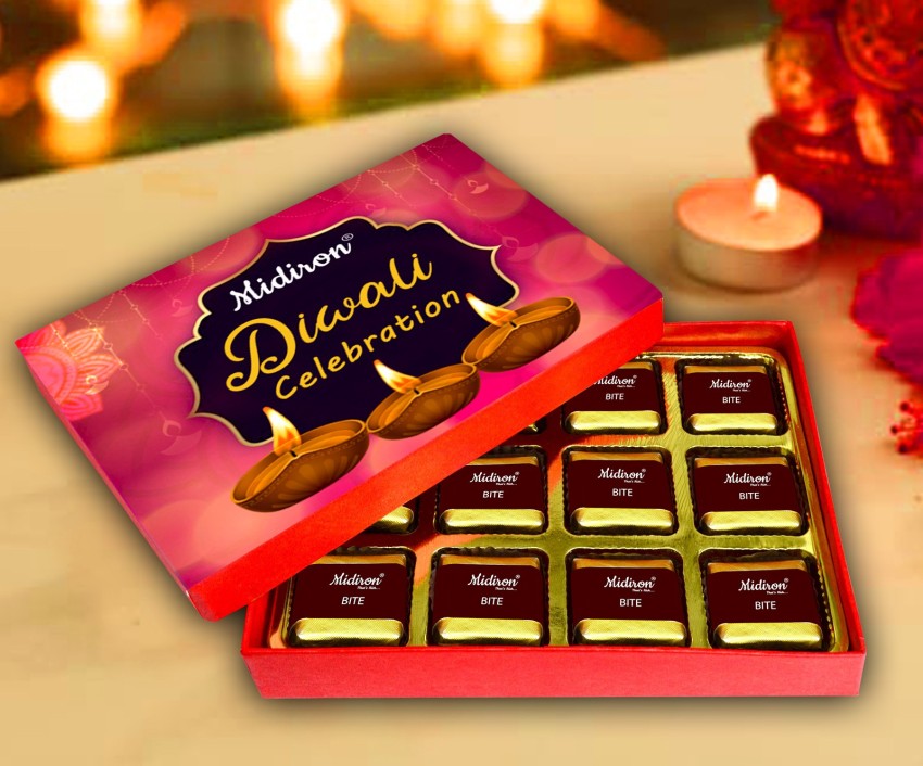 m&m's Yellow Tub Chocolate Diwali Gift Pack, Diwali Chocolate Gift Pack, Colourful from Outside & Chocolatey from Inside, Diwali Gift Hamper