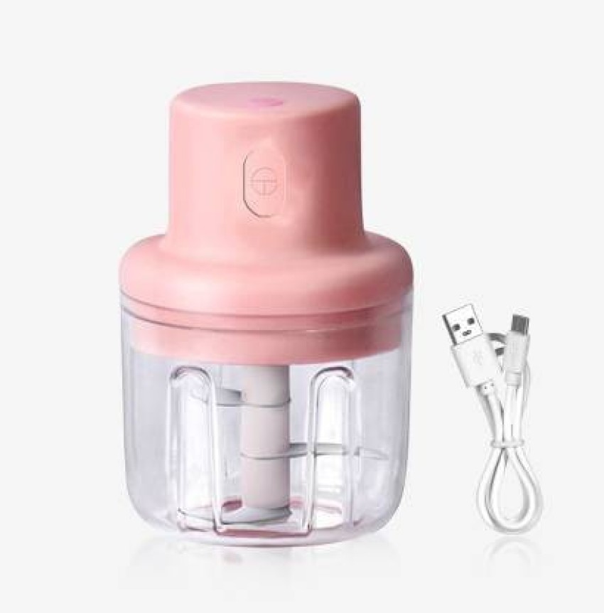 Kitchen Meat Grinder, 250ml Large Capacity, Small Size, Pink Color,  Electric Masher With USB Charging, For Garlic, Ginger, Fruits And  Vegetables