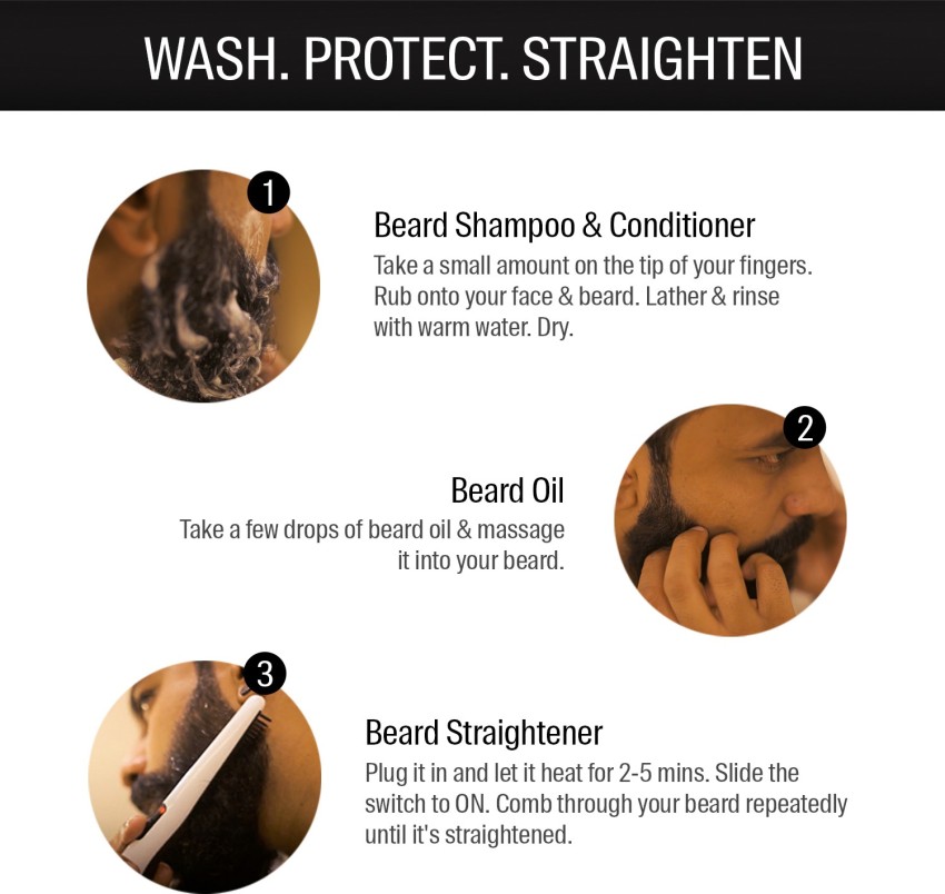 Beard straightening clearance shampoo