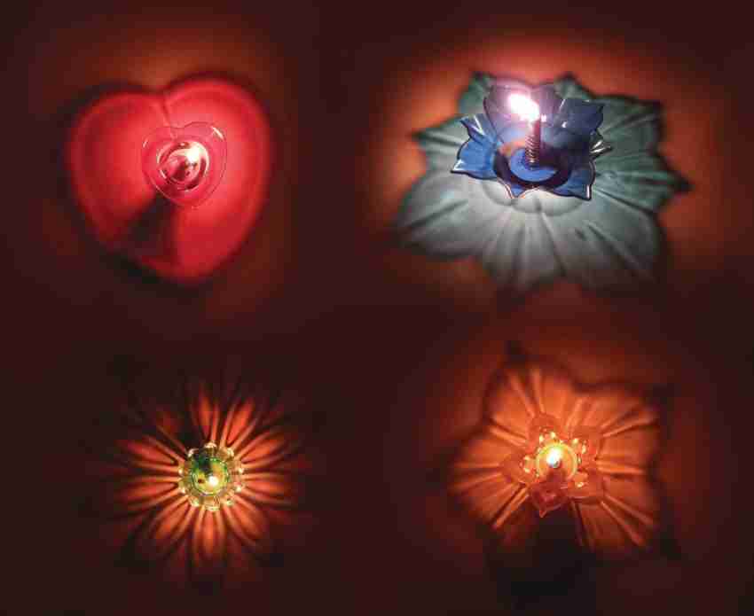 3D Red Floating Heart Candles