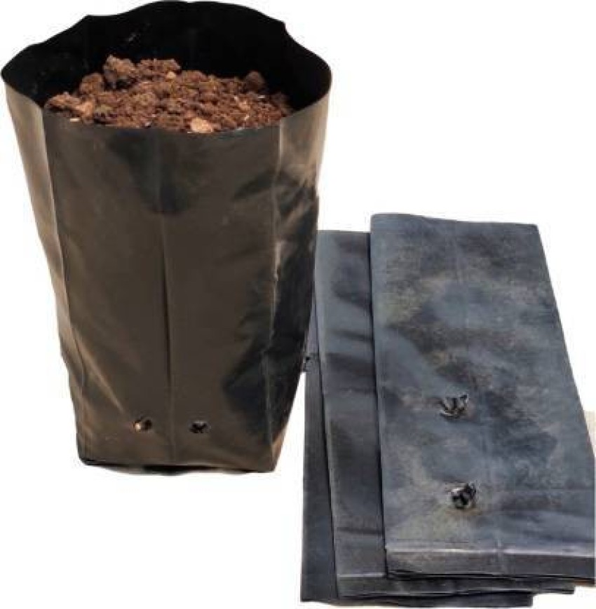 Black LDPE Nursery Poly Bag For Plants Packaging SizeDimension 5x7