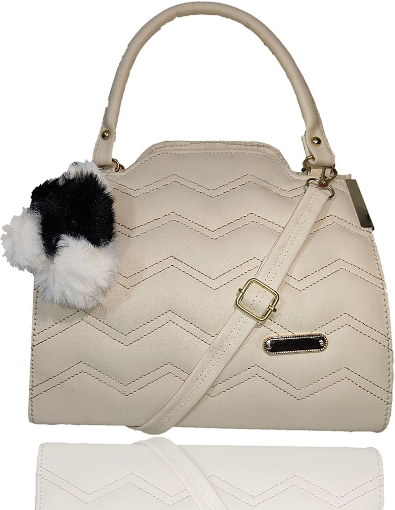 Buy TIMYLAND Women Beige Hand held Bag CREAM Online Best Price