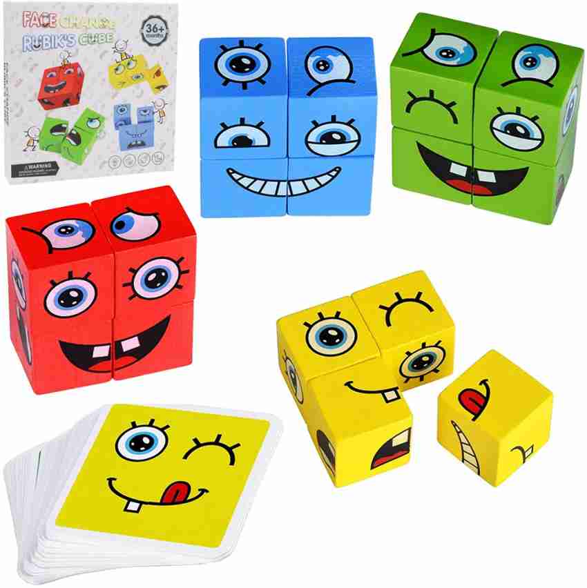 Face Change Rubiks Cube Game Matching Block Puzzles Game Puzzles Building  Cubes Toy with Bell Only MX$ 249.00 PatPat MX Mobile