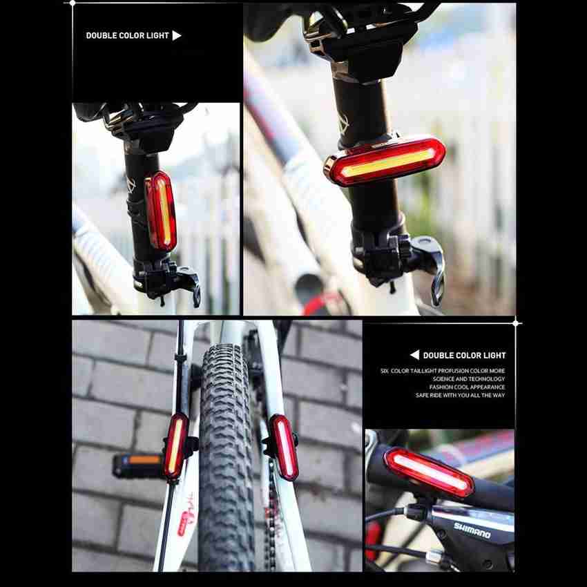 NSV Bicycle Red and Blue Color 6 Modes Police Partin Tail Light