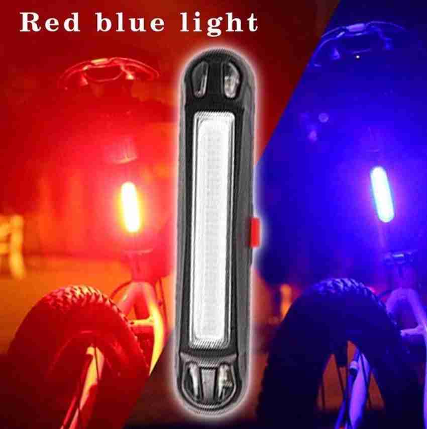 Red and blue shop light for bike