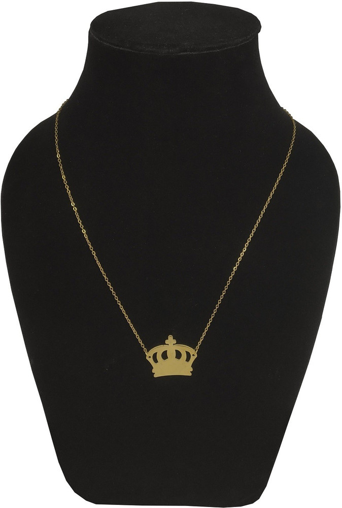 Gold queen crown pendant online