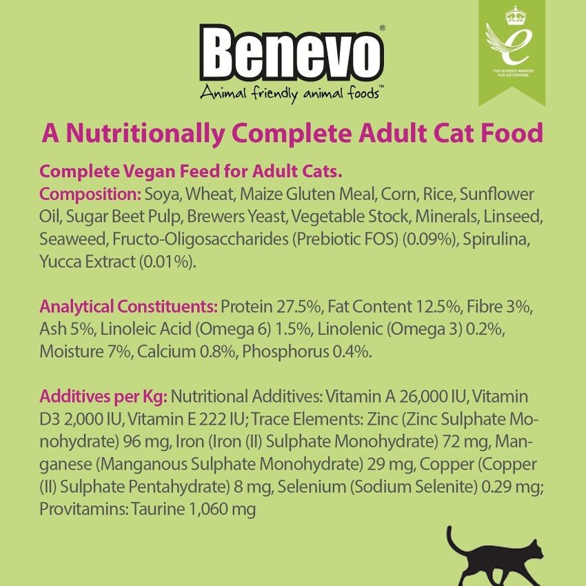 Benevo Vegetarian Vegan Cat Food 2 kg Dry Adult Cat Food Price