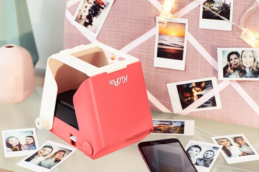  KiiPix Portable Portable Printer & Photo Scanner Compatible  with FUJIFILM Instax Mini Film, Pink : Everything Else