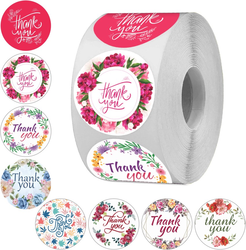 CLICKEDIN 3.81 cm Thank You Stickers Self Adhesive Sticker Price in India -  Buy CLICKEDIN 3.81 cm Thank You Stickers Self Adhesive Sticker online at