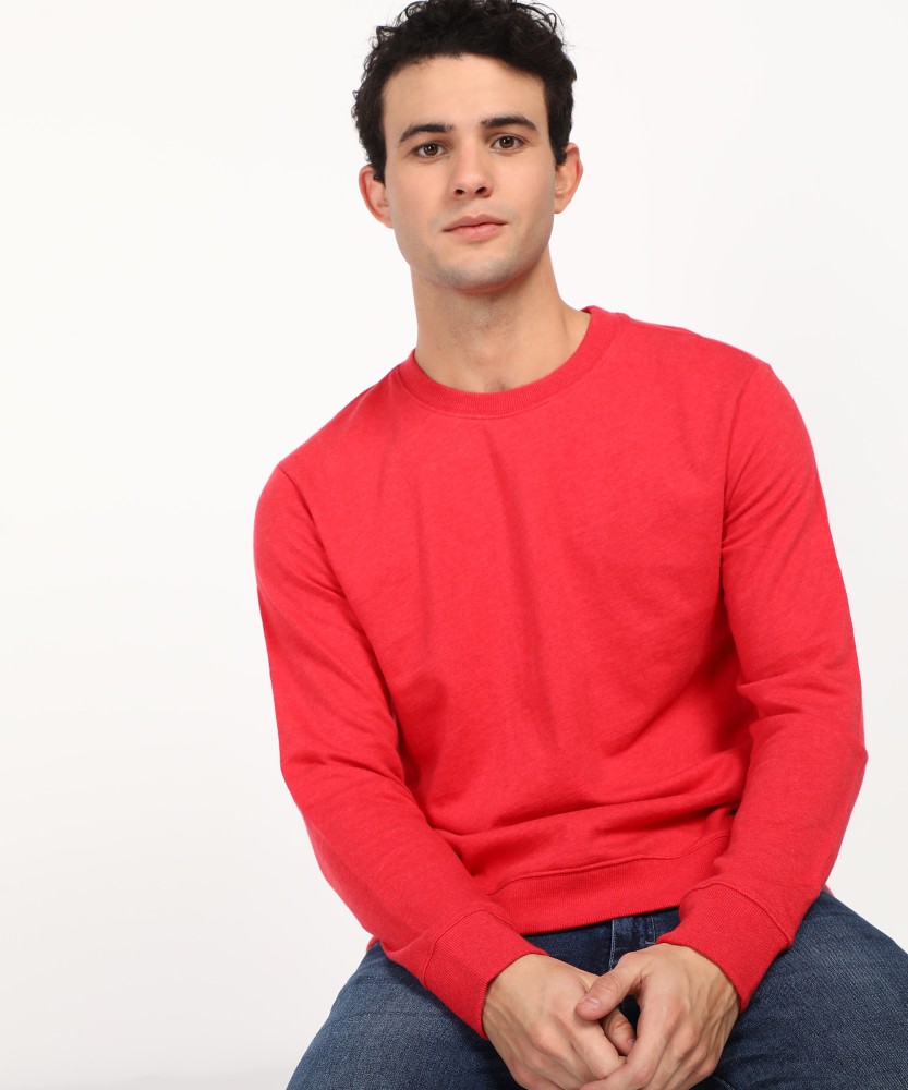 Wrangler full sleeve on sale solid men's sweatshirt