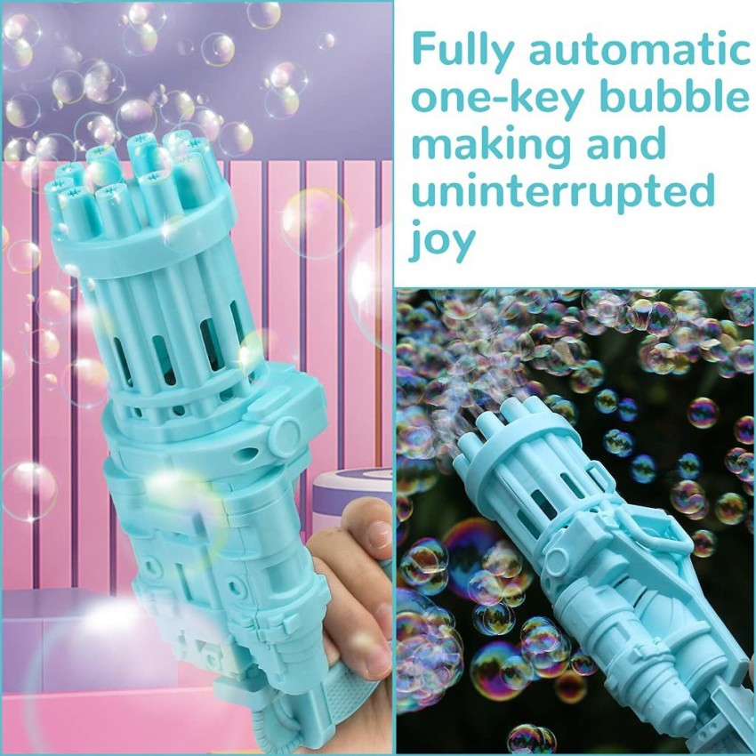 32-Hole Electric Bubble Gun Automatic Gatling Bazooka Bubble Maker Machine  Children Gift Summer Outdoor Soap Bubbles Blower Toy