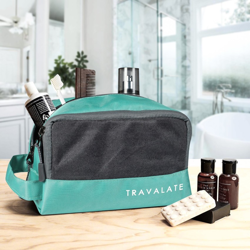 Travalate Water-Resistant Travel Toiletry Bag Shaving Kit/Pouch