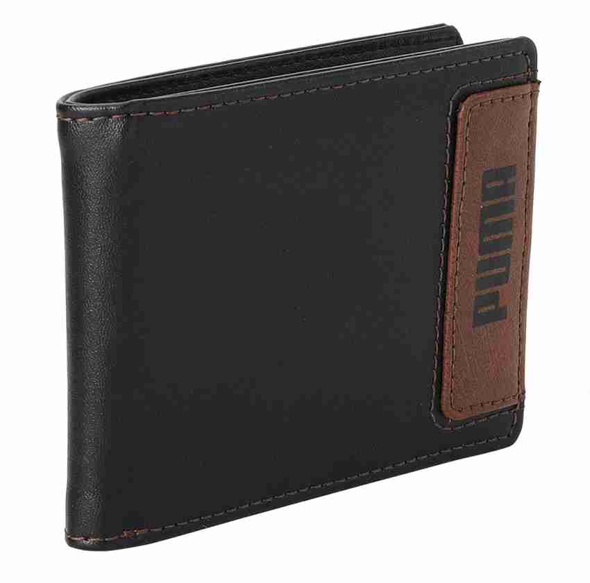 PUMA Men Women Casual Black Artificial Leather Wallet Black