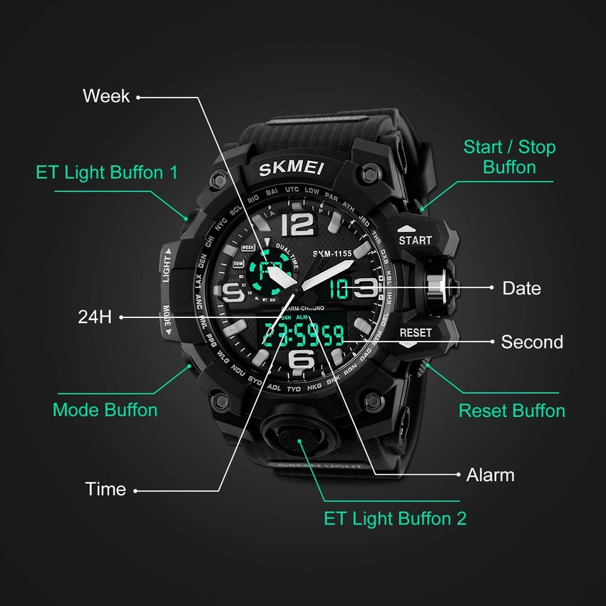 Skmei 1231 watch instructions discount