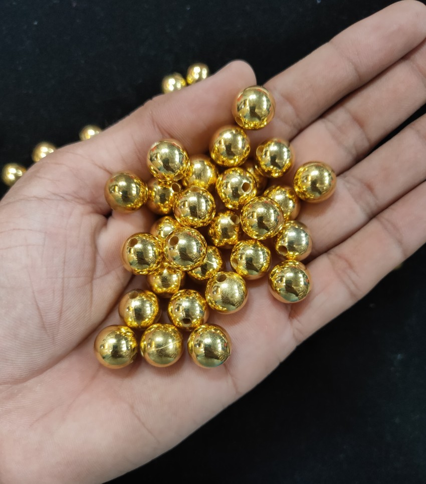 Gold Finish Cylindrical Shape Metal Bead Cap for Jewellery Making