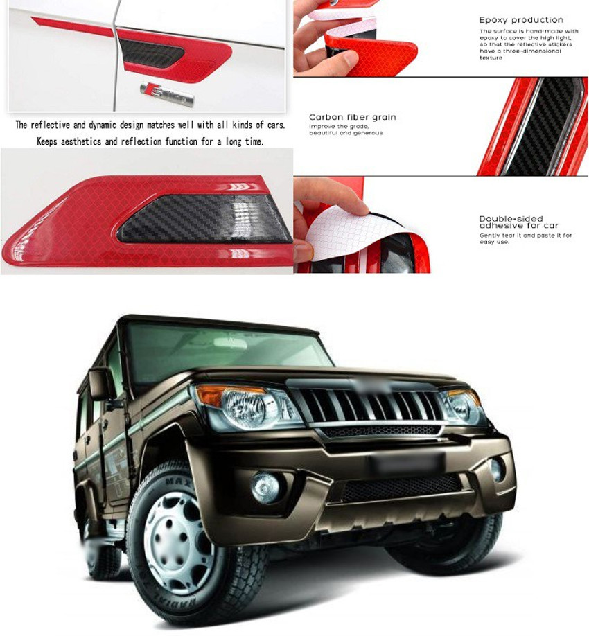 LOVMOTO Car Side Reflective Stickers Side Marker Universal Safety