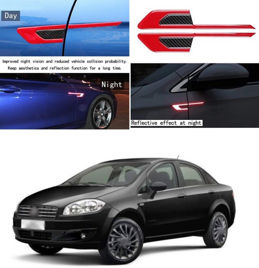 LOVMOTO Car Side Reflective Stickers Side Marker Universal Safety Warning  forPunto Matte, Glossy, Chrome Fiat Punto Front Garnish Price in India -  Buy LOVMOTO Car Side Reflective Stickers Side Marker Universal Safety