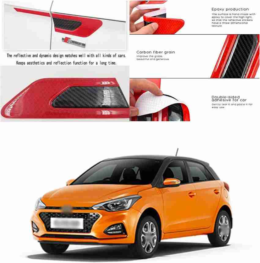 PRTEK Car Side Reflective Stickers Side Marker Universal Safety