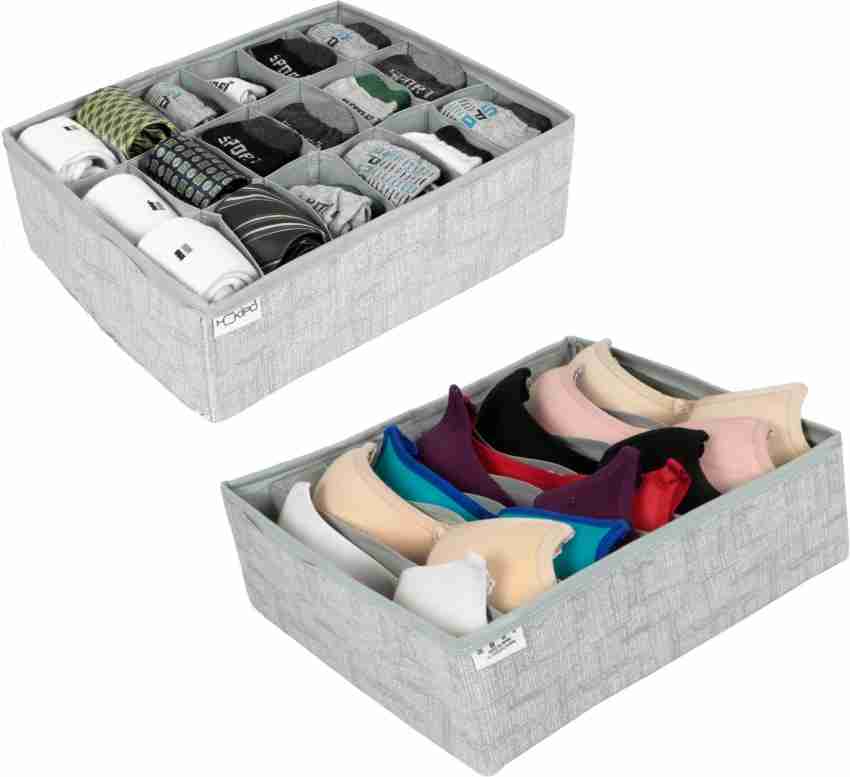 MOMISY Bra Socks Underwear Organizer Folding Closet Storage