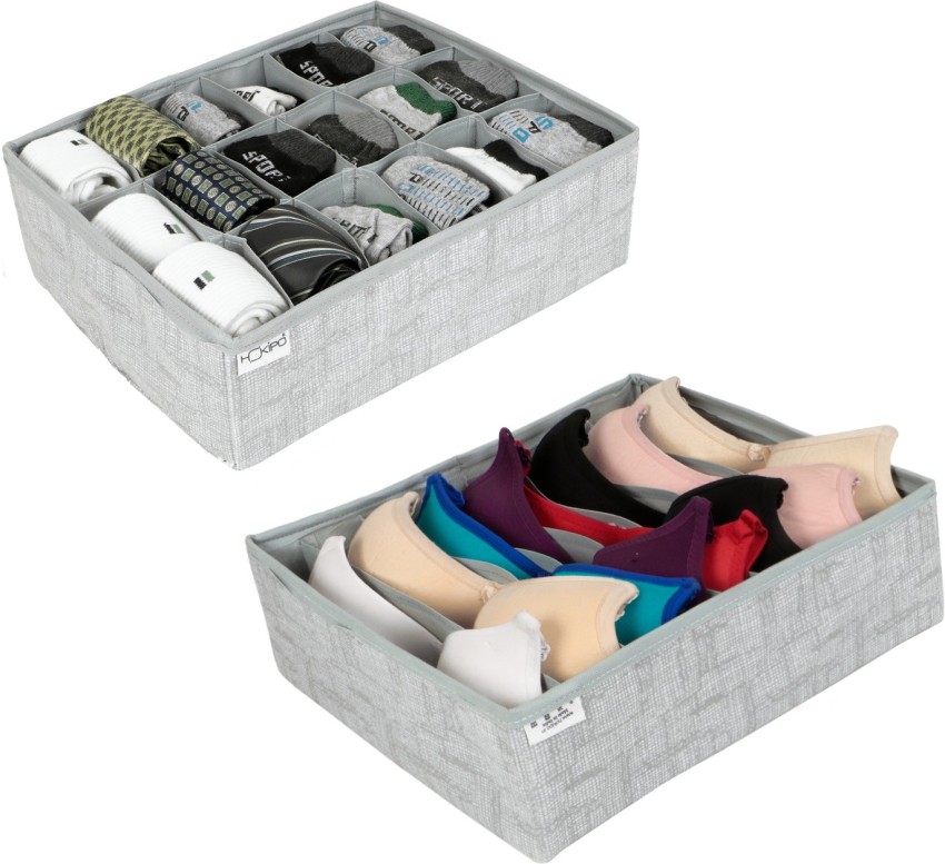 Sapphire India Lingerie Organizer for Women - Innerwear Wardrobe 13  Compartment Household Storage Box, Cupboard Drawer Closer Storage for  Socks, Bra, Panty, Suitable for Bridal Case Bag (Multicolored) : :  Home & Kitchen