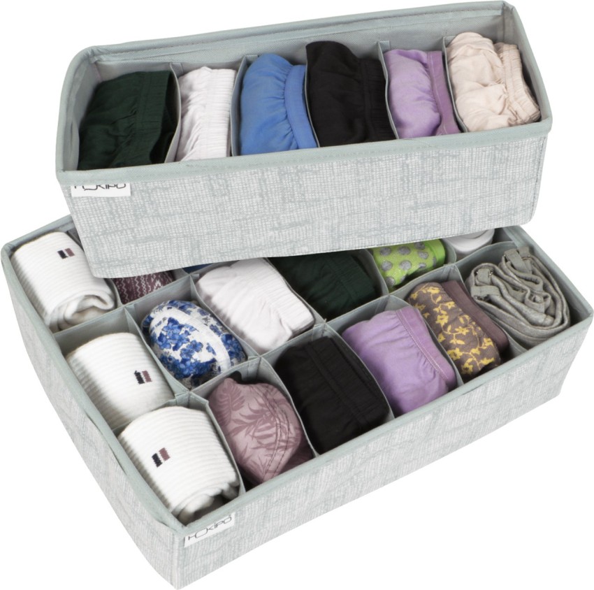 4 Pcs Underwear Organizer Foldable Closet Tie Bra Cabinet Drawer Dresser  Storage