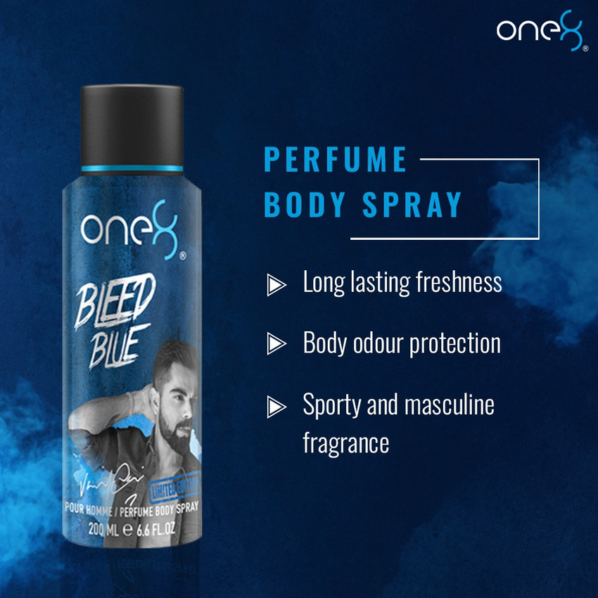 Blue body top spray