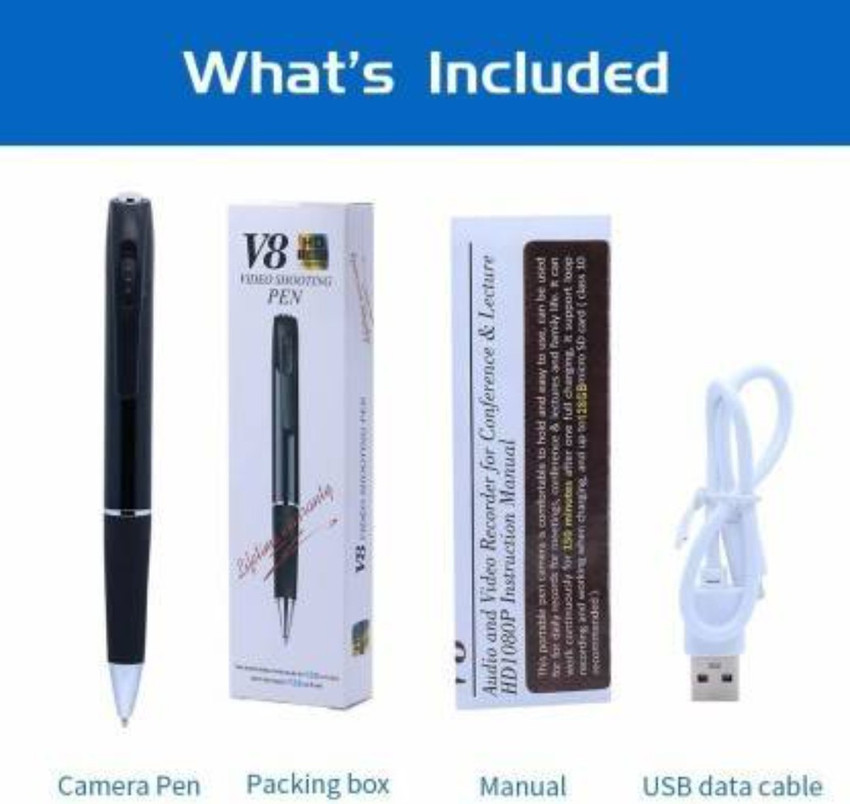 Hd camera pen manual on sale