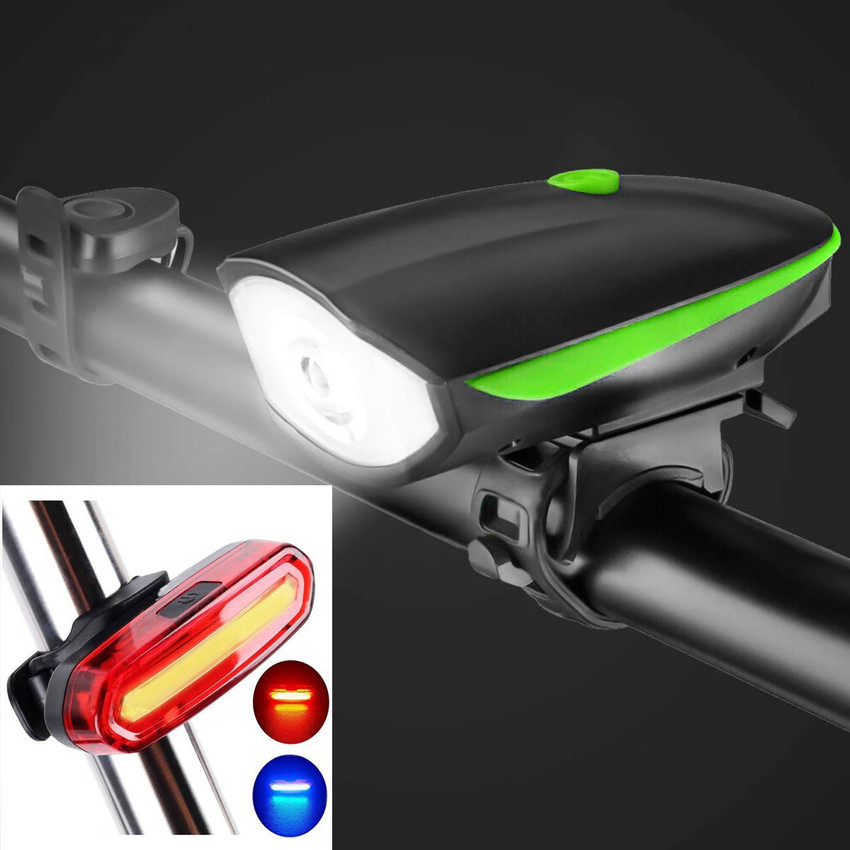 NSV Rechargeable Cycle Horn with Light with Rechargeable Blue