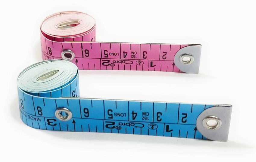 PACK OF 2) Tailor Inch Tape Measure for Body Measurement Sewing Dress  Making 152 cm/60