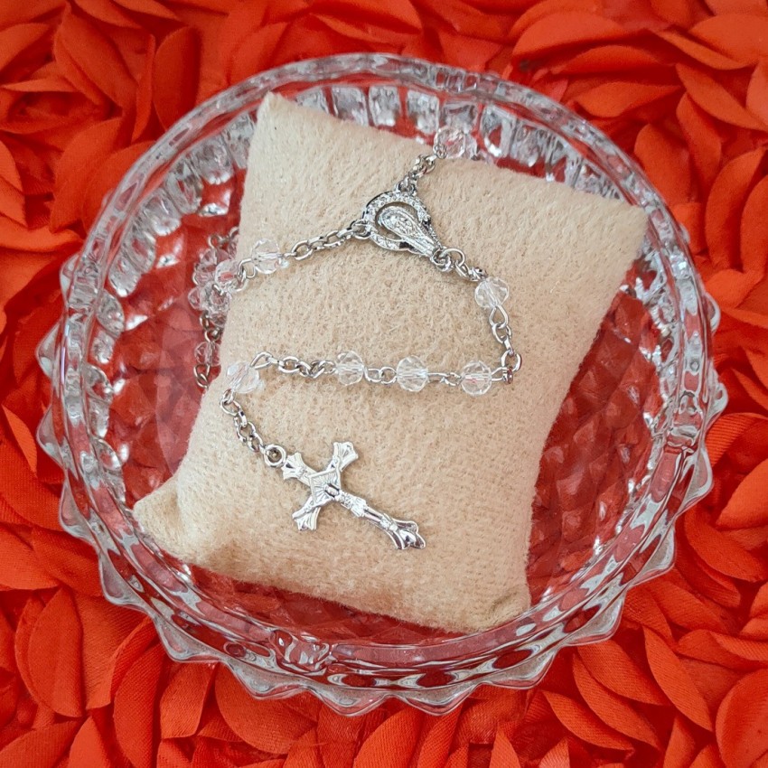 Buy 925 Silver Rosary Braceletcatholic Rosary Bracelet With Stone Online in  India  Etsy