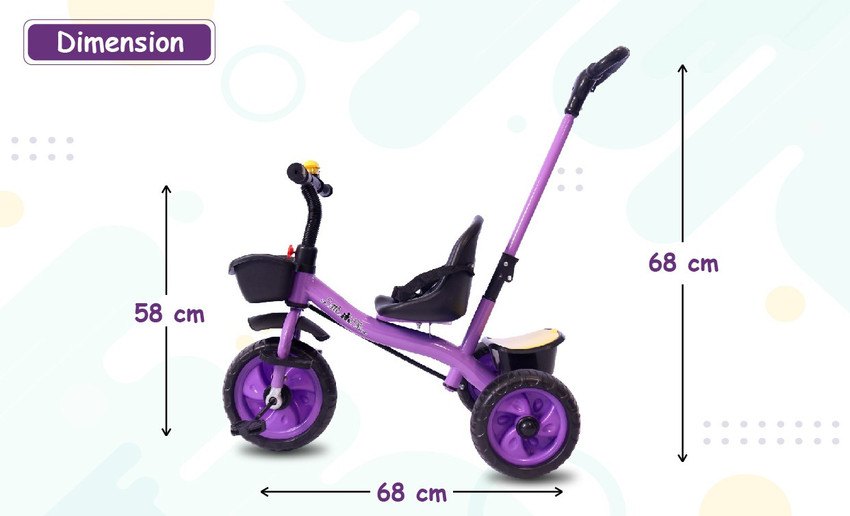 Purple tricycle for toddlers cheap