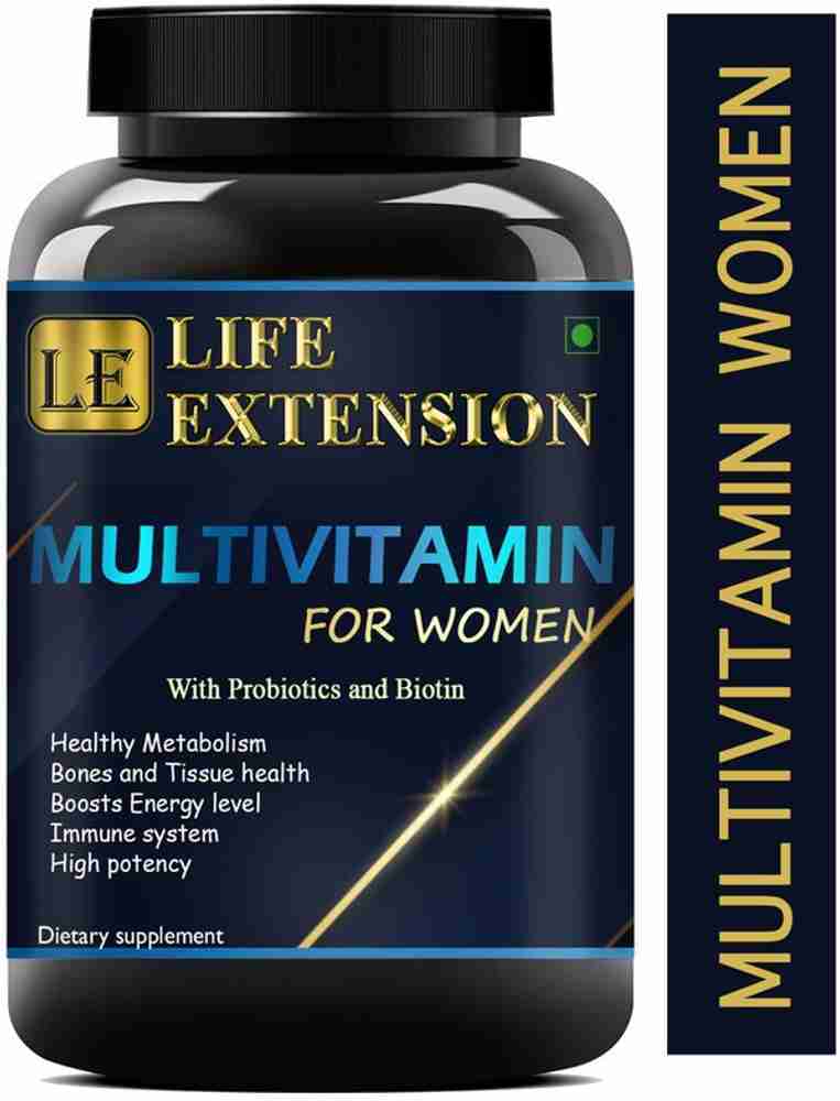 Life Extension Multivitamin for Women with Glycine Green Tea
