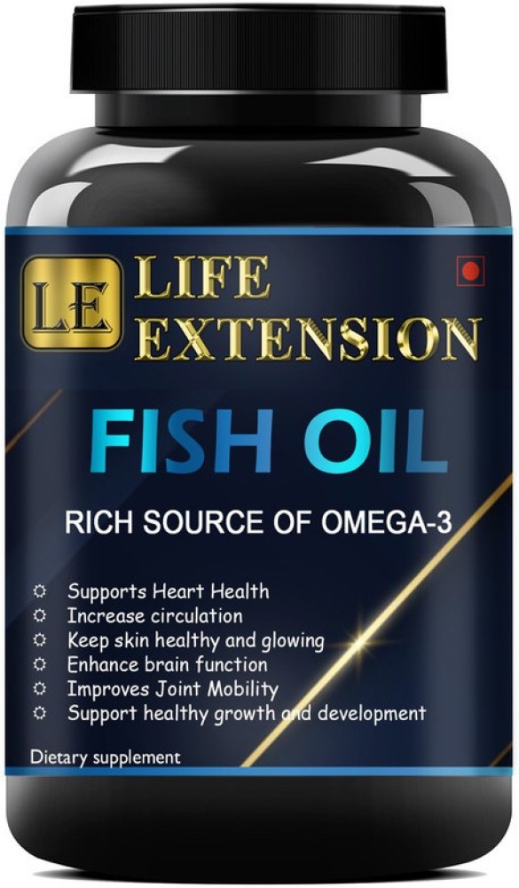 Life Extension Fish Oil Triple Strength With 1000Mg Omega 3