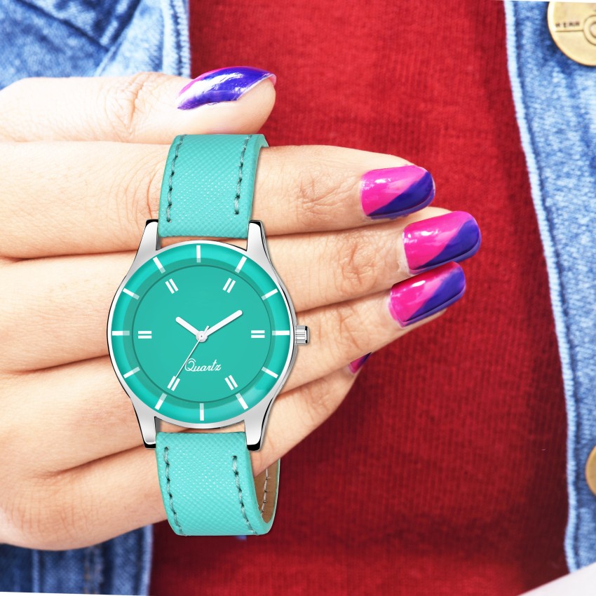 Trendy ladies leather watch on sale flipkart