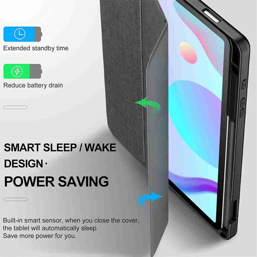  SwooK [Auto/Wake Sleep - with S Pen Holder] Flip Cover for  Galaxy Tab S6 Lite 10.4 inch P610 P615 (2020 Released) Tab Tablet Stand  Folio Flip Case : Electronics
